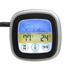 Orange85 Keuken Thermometer Met Digitaal Scherm Zwart 7.6x7.6x2.5 Cm RVS Koken -Madison Verkoopwinkel 1000085793 0110