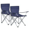 ACAZA Set Van 2 Opvouwbare Campingstoelen - Blauw -Madison Verkoopwinkel 1000085846