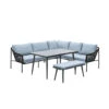Garden Impressions Ashton Lounge Dining Set Rechts - Zwart Rotan -Madison Verkoopwinkel 1000086999