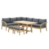 Garden Impressions Alora Lounge Dining Set 5-delig L-donker Grijs -Madison Verkoopwinkel 1000087000