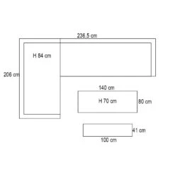 Garden Impressions Ashton Lounge Dining Set Links - Zwart Rotan -Madison Verkoopwinkel 1000087005 0103