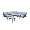 Garden Impressions Ashton Lounge Dining Set Links - Zwart Rotan -Madison Verkoopwinkel 1000087005