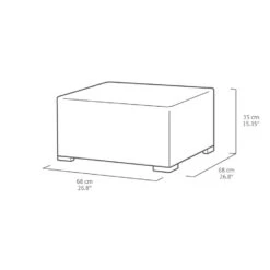 Allibert California ChaiseLongue Loungeset - 3-4 Personen - Grijs -Madison Verkoopwinkel 1000087073 0103