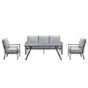 Garden Impressions Senja Lounge Dining Set 4-delig - Lgrijs -Madison Verkoopwinkel 1000087176
