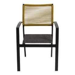 Vito Rope Stapelstoel - Textileen - Geel