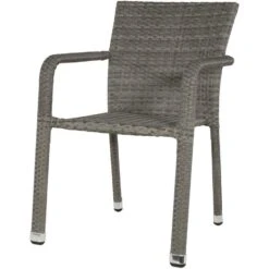 Sol Terrasstoel - Wicker - Grijs -Madison Verkoopwinkel 1000088292 0101