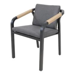 Rimini Terrasstoel - Wicker - Grijs -Madison Verkoopwinkel 1000088298 0101