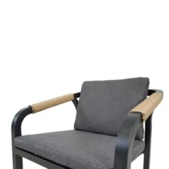 Rimini Terrasstoel - Wicker - Grijs -Madison Verkoopwinkel 1000088298 0103