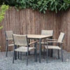 Arezzo Terrasstoel - Wicker - Bruin -Madison Verkoopwinkel 1000088303