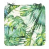 Anna's Collection Stoelkussen Monstera - Wit/groen - 40 X 40 Cm -Madison Verkoopwinkel 1000090492