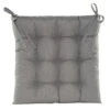 Anna's Collection Stoelkussen Gewatteerd - Grijs - 38 X 38 Cm -Madison Verkoopwinkel 1000091166