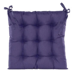 Anna's Collection Stoelkussen Gewatteerd - Paars - 38 X 38 Cm
