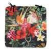 Anna's Collection Stoelkussen Bloem - Zwart/rood - 40 X 40 Cm -Madison Verkoopwinkel 1000091174