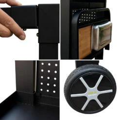 Cook'in Garden Trolleys REVA 110 PREMIUM - Zwart - Staal -Madison Verkoopwinkel 1000092254 0102