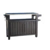 Keter Unity XL BBQ Tafel - 134x52x90cm - 207L - Grafiet -Madison Verkoopwinkel 1000093361
