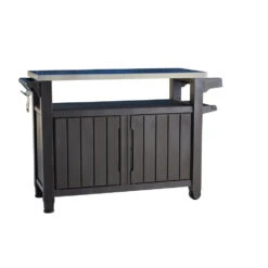 Keter Unity XL BBQ Tafel - 134x52x90cm - 207L - Grafiet
