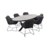 Taste Belmond/Silva Houtlook 240x115 Cm. Ovale Tuinset - 7-delig -Madison Verkoopwinkel 1000093375