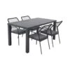 GI Dido Black/Lena 160 Cm. - Stapelbare Tuinset - 5-delig 2 GI Dido Black/Lena 160 Cm. - Stapelbare Tuinset - 5-delig -Madison Verkoopwinkel 1000093921