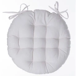 Atmosphera Stoelkussen - Ivoor Wit - Katoen - 38 X 6.5 Cm - Zitkussen