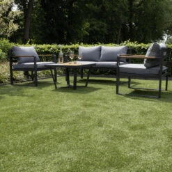 Giga Meubel Tuinset Aluminium Antraciet - 4-Delig - Set Joshua -Madison Verkoopwinkel 1000094793 0102