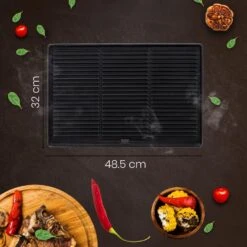 CLP Gietijzeren Grillplaat 48,5x32cm 8 CLP Gietijzeren Grillplaat 48,5x32cm -Madison Verkoopwinkel 1000095596 0102