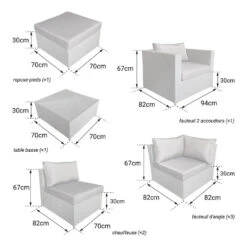 Happy Garden Buitenmeubelsets CARGÈSE - Bruin - Geweven Hars -Madison Verkoopwinkel 1000096270 0104