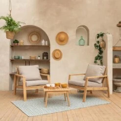 Happy Garden Buitenmeubelsets GILI - Beige - Acacia -Madison Verkoopwinkel 1000096719 0101