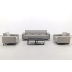Boavista/Royalty Stoel-bank Loungeset - Nature Grey - 5-delig -Madison Verkoopwinkel 1000096771 0102