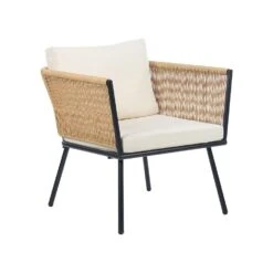 Beliani Bistroset GARGANO - Beige Pe Rotan -Madison Verkoopwinkel 1000096787 0103