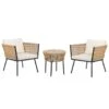 Beliani Bistroset GARGANO - Beige Pe Rotan -Madison Verkoopwinkel 1000096787