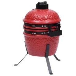 VidaXL Kamado Barbecue 2-in-1 56 Cm Keramiek Rood -Madison Verkoopwinkel 10a55710ca8c452c8aee8e94ec903c1f