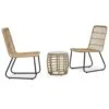 VidaXL 3-delige Bistroset Poly Rattan Eikenkleurig 41.5x41.5 Cm -Madison Verkoopwinkel 1142529502