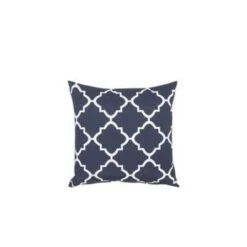 Beliani Buitenkussen Gartenkissen Mit Muster - Blauw Polyester -Madison Verkoopwinkel 1183171743 0102