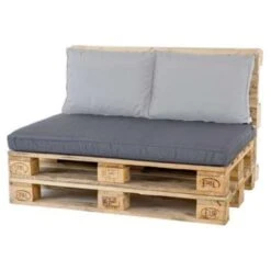 Madison Palletkussen Lounge Panama Grijs - 120 X 80cm -Madison Verkoopwinkel 1362638984 0101