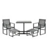 Garden Impressions Nava Balkonset 5-delig - Donker Grijs -Madison Verkoopwinkel 1406256678