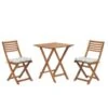 Beliani Bistroset FIJI - Lichte Houtkleur Acaciahout -Madison Verkoopwinkel 1434489429