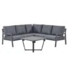 Beliani Loungeset VIZZINI - Zwart Aluminium -Madison Verkoopwinkel 1657158360