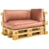 2L Home & Garden Palletkussen Velvet Oud Roze - 60 X 40cm -Madison Verkoopwinkel 1688123761