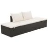 VidaXL Tuinbed 195x60 Cm Poly Rattan Zwart -Madison Verkoopwinkel 1688534210