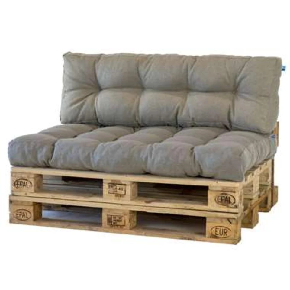 2L Home & Garden Palletkussen Metro Beige - 120 X 80cm 3 2L Home & Garden Palletkussen Metro Beige - 120 X 80cm
