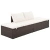 VidaXL Tuinbed 195x60 Cm Poly Rattan Bruin -Madison Verkoopwinkel 1785666112