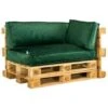 2L Home & Garden Palletkussen Velvet Donkergroen - 60 X 40cm -Madison Verkoopwinkel 1833380411