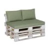 Madison Palletkussenset Panama Lounge Groen - 3 Pièces -Madison Verkoopwinkel 1840830917