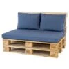 Madison Palletkussen Lounge Panama Safier Blue - 120 X 80cm -Madison Verkoopwinkel 1882981210