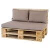 Madison Rugkussen Lounge Panama Taupe - 60 X 40cm -Madison Verkoopwinkel 1896124724
