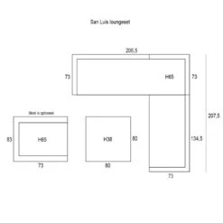 Garden Impressions San Luis Loungeset 4-delig - Mint Grijs -Madison Verkoopwinkel 1952726805 0103