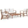 VidaXL 4-delige Loungeset Met Kussens Massief Acaciahout -Madison Verkoopwinkel 1955784352