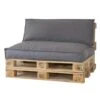 2L Home & Garden Rugkussen Metro Lounge Grijs - 120 X 40cm -Madison Verkoopwinkel 1963090474