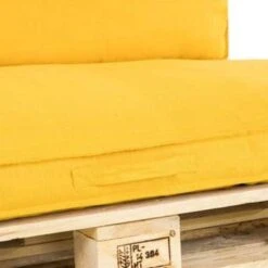 Unique Living Palletkussen Luana Goudgeel - 120 X 80 Cm -Madison Verkoopwinkel 1963675828 0102