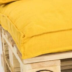 Unique Living Palletkussen Luana Goudgeel - 120 X 80 Cm -Madison Verkoopwinkel 1963675828 0103